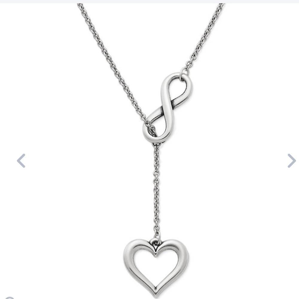James Avery Infinite Love Lariat Style Necklace. Sterling Silver.